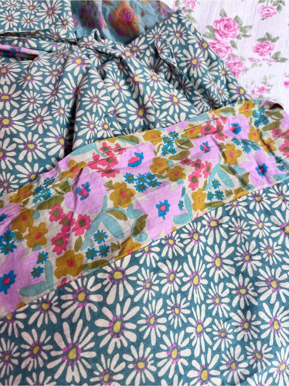 NATURAL LIFE Mix and Match Pastel Floral Cotton Sheet Set - Picture 14 of 16
